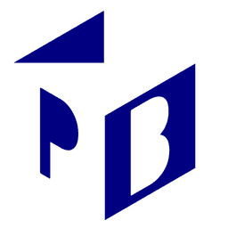 Blue Logo on White